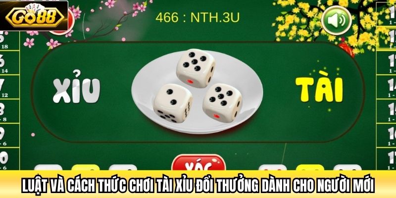 Luật và cách thức chơi Tài Xỉu đổi thưởng dành cho người mới